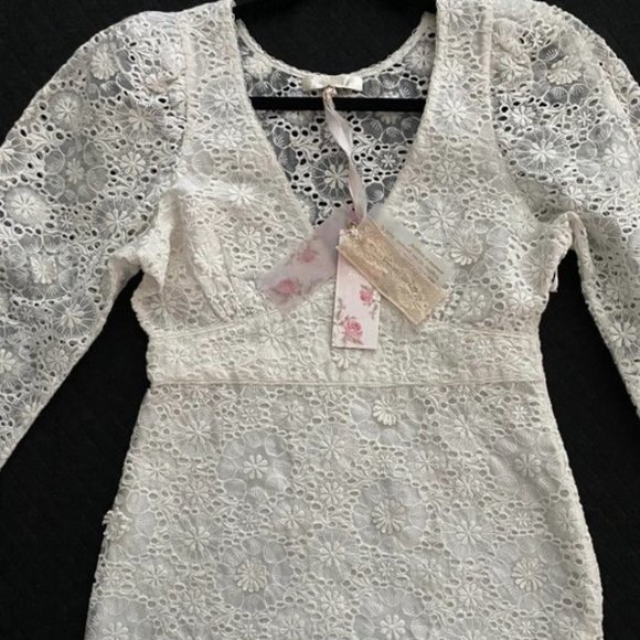 NWT LoveShackFancy Faye Bridal Dress - Picture 3 of 7